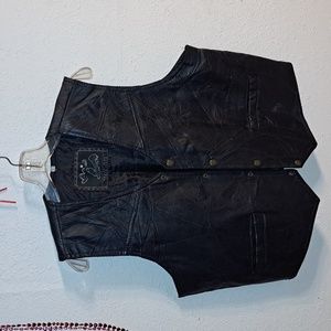 Southwest Territory Genuine Leather Vest Mens